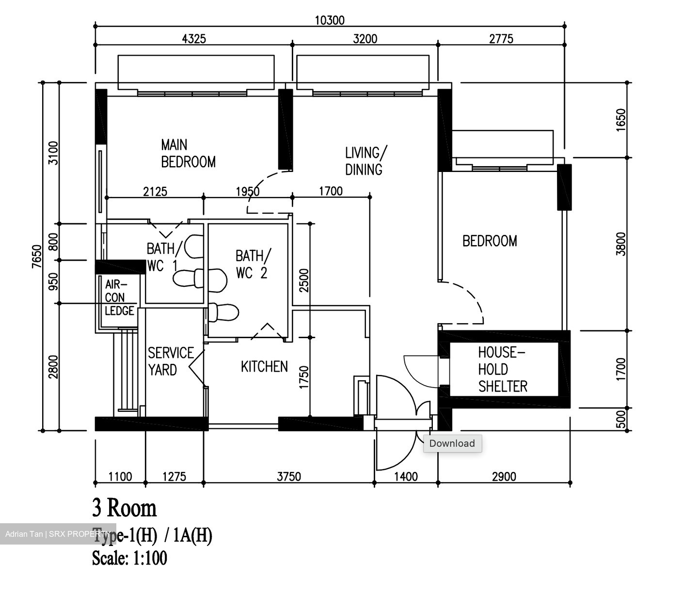 Blk 413A Waterfront I @ Northshore (Punggol), HDB 3 Rooms #627531751